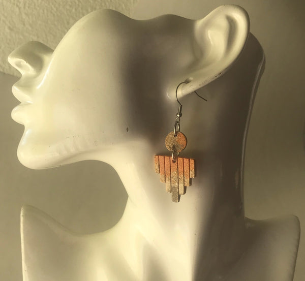 Pumkin Cinnamon Spice Fan earring